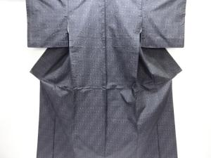 花亀甲模様織り出し本場泥大島紬着物